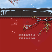 小寒：横林摇落微弄丹•深院萧条作小寒--高新•新夜读-佚名