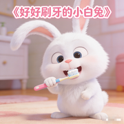 好好刷牙的小白兔-佚名-楼勤有声