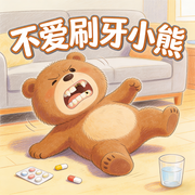 不爱刷牙小熊睡前小故事-佚名-秋舒有声