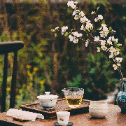 与师父喝茶的时光--手可抱喵-佚名