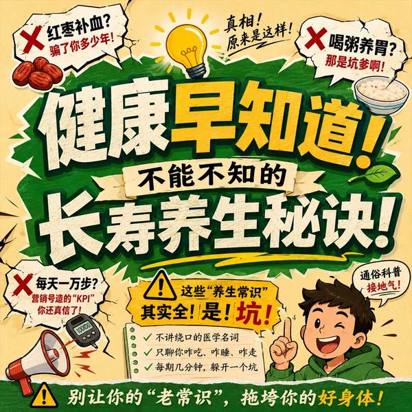 健康早知道！不能不知的长寿养生秘诀