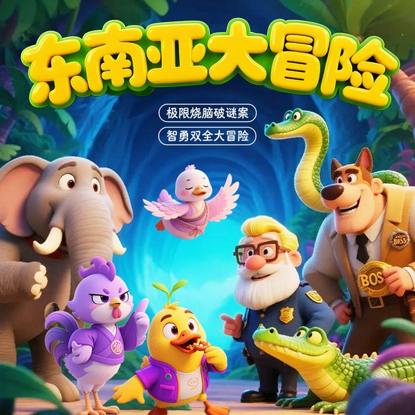 东南亚大冒险|侦探冒险|搞笑|侦探历险|少儿出版