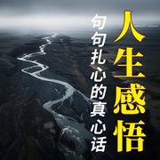 人生感悟：句句扎心的真心話|那些沒人告訴你的生活真相-佚名-大呂說文史
