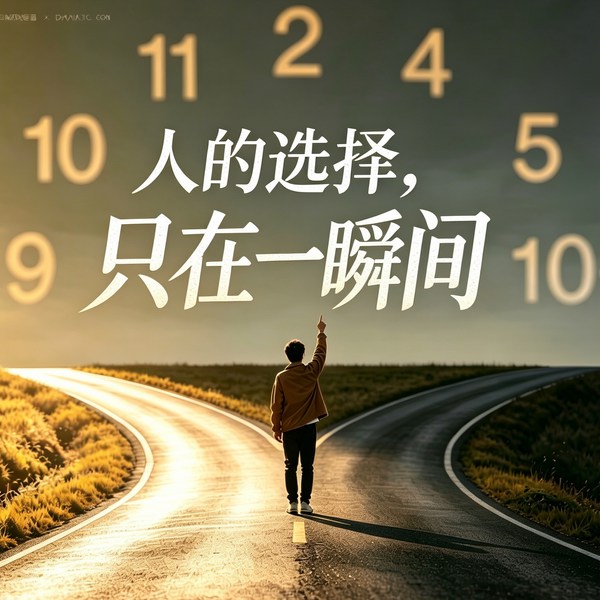 人的选择，只在一瞬间