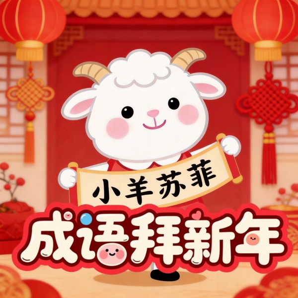 小羊苏菲《成语拜新年》系列故事|吉祥话|简单好学|新年拜年