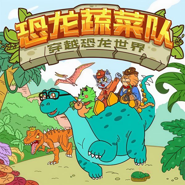 恐龙大冒险|蔬菜警长恐龙故事童话故事睡前故事