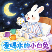爱喝水的小白兔|365夜晚安宝宝好习惯故事大全--书舒有声