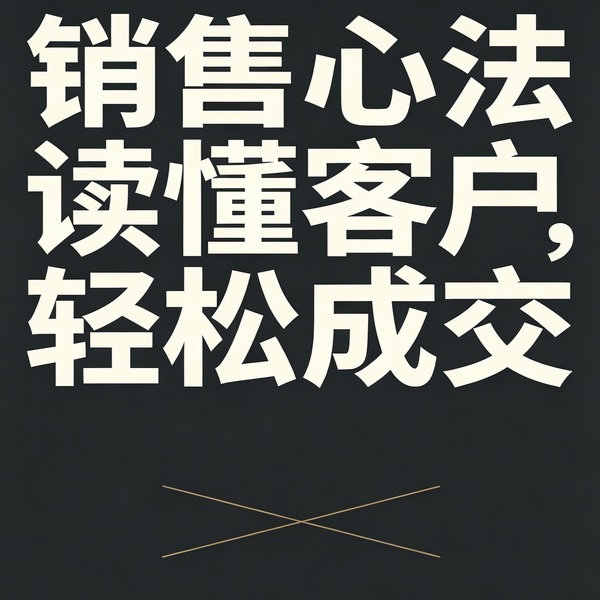 销售心法：读懂客户，轻松成交
