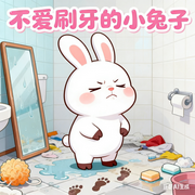 不爱刷牙的小白兔|宝宝好习惯故事-佚名-秋舒有声