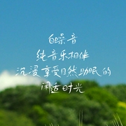 白噪音纯音乐相伴，沉浸享受自然助眠的闲适时光-佚名-主播点阅有声