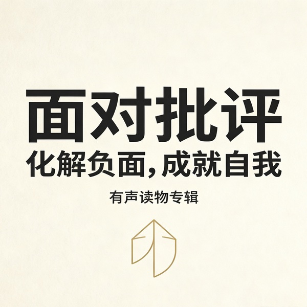 面对批评：化解负面，成就自我