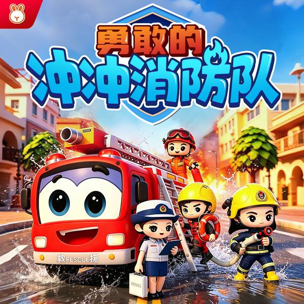 勇敢的冲冲消防队1-2季|安全启蒙故事|消防安全|汪汪警长新朋友