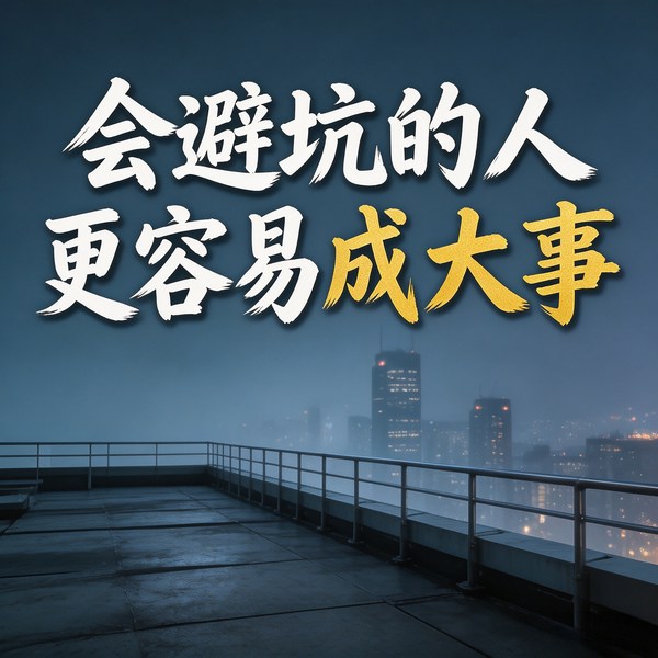 会避坑的人，更容易成大事