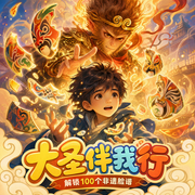 大圣伴我行：解锁100个非遗脸谱|6-13岁爆笑神话|校园成长-野猫柿子-十三妖仙学院