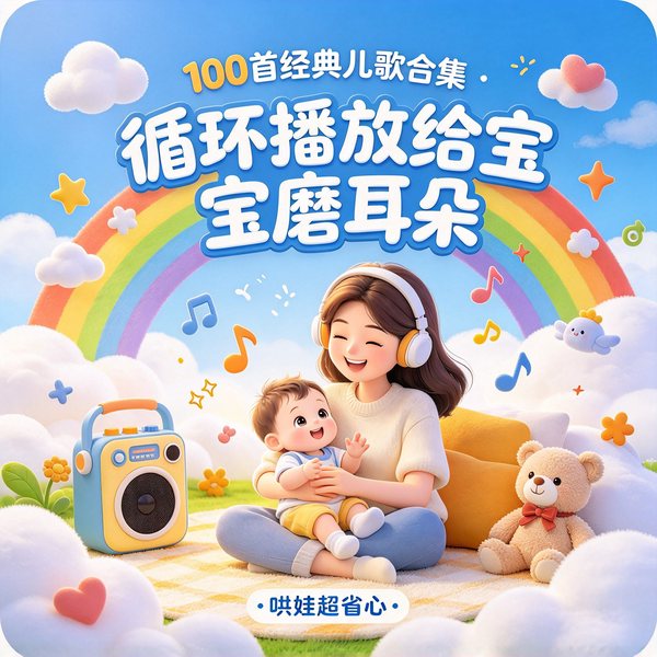 100首经典儿歌|循环播放给宝宝磨耳朵|哄娃超省心