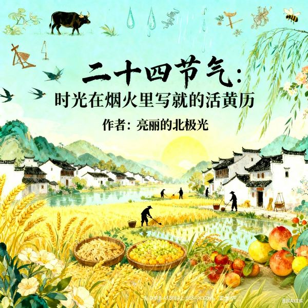 二十四节气:时光在烟火里写就的活年历|亮丽的北极光演播、|单播|老祖宗的智慧