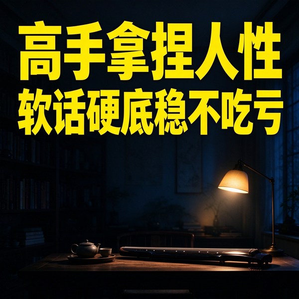 高手拿捏人性：软话硬底，稳不吃亏