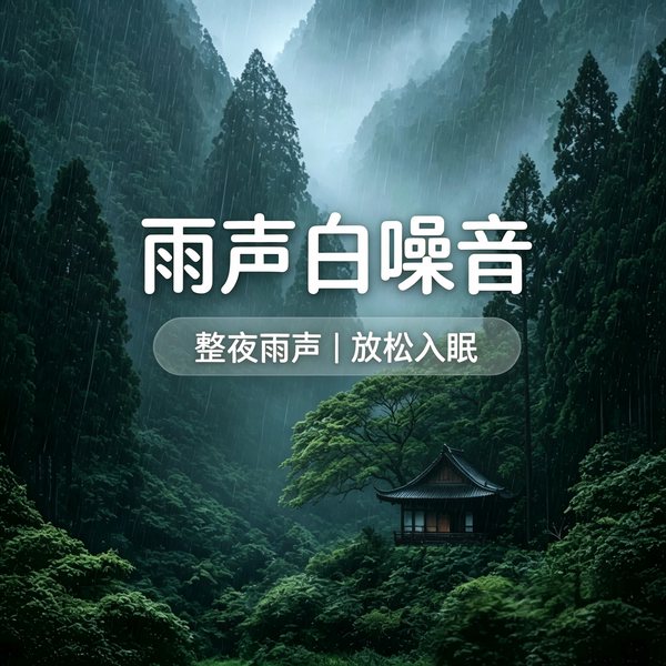大自然纯净下雨声：进入深度睡眠白噪音