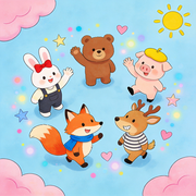 童话故事：可爱猫儿歌-儿童故事：《童话故事：可爱猫儿歌》发行公司：后盾科技-开心熊和快乐虎