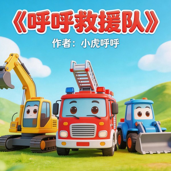 呼呼工程车|工程车救援队|低幼儿益智故事|独立品格培养