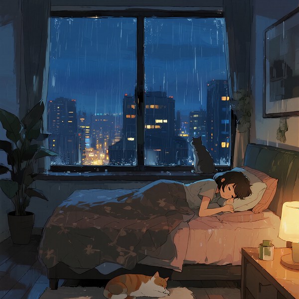 睡眠曲|放松身心|催眠曲纯音乐很快入睡|钢琴曲|助眠雨声