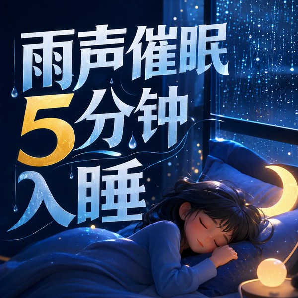 雨声催眠5分钟入睡|治愈重度睡眠|伴学真实下雨声集