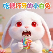 吃糖坏牙的小白兔|儿童好习惯睡前故事集-佚名-书舒有声