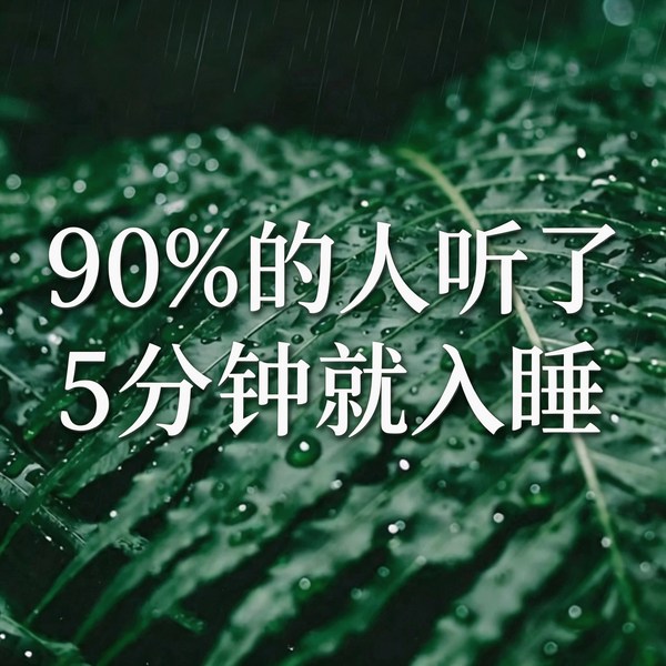 雨声白噪音助眠|[：90|的人听5分钟就入睡]