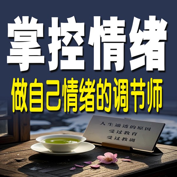 掌控情绪，做自己情绪的调节师
