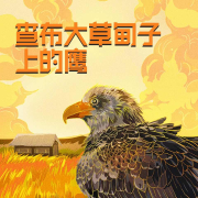 查布大草甸子上的鹰-苏子-游兮创意文化