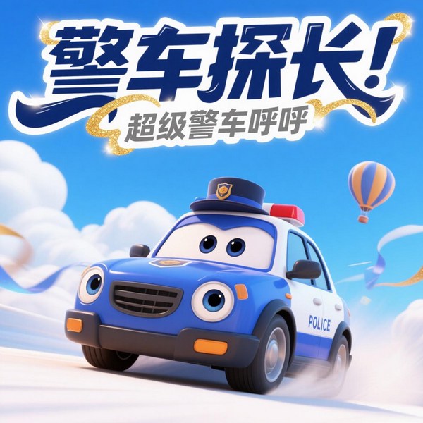超级警车呼呼探长|小警车探案记|低幼益智故事|情商培养