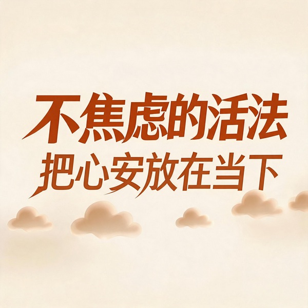 不焦虑的活法：把心安放在当下
