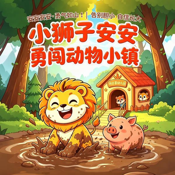 小狮子安安|勇闯动物小镇|告别胆小·自信成长