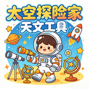 太空探险家：天文工具|天文观测|宇宙探索|科学探索--环尼宝贝