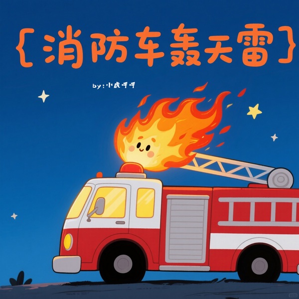 呼呼超级消防车|热心的轰天雷|低幼儿益智故事|情商培养