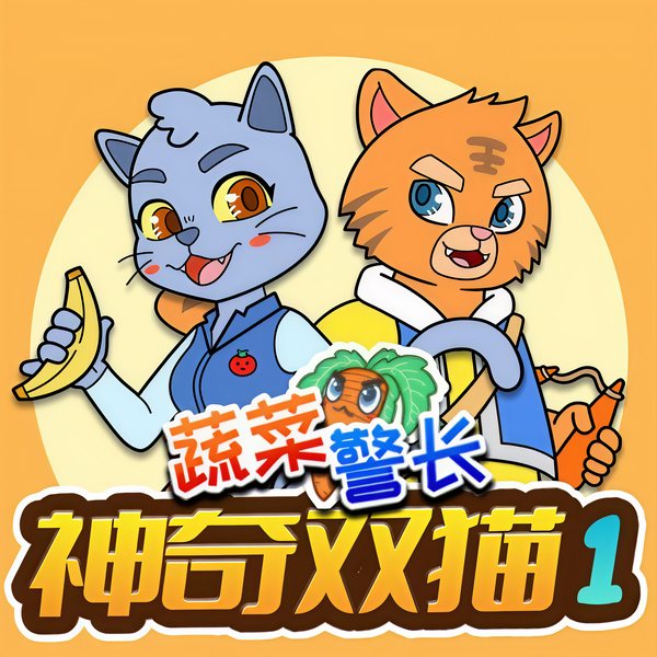 蔬菜警长神奇双猫第一季|校园侦探科学童话故事大全