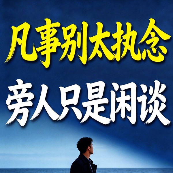 凡事别太执念,旁人只是闲谈