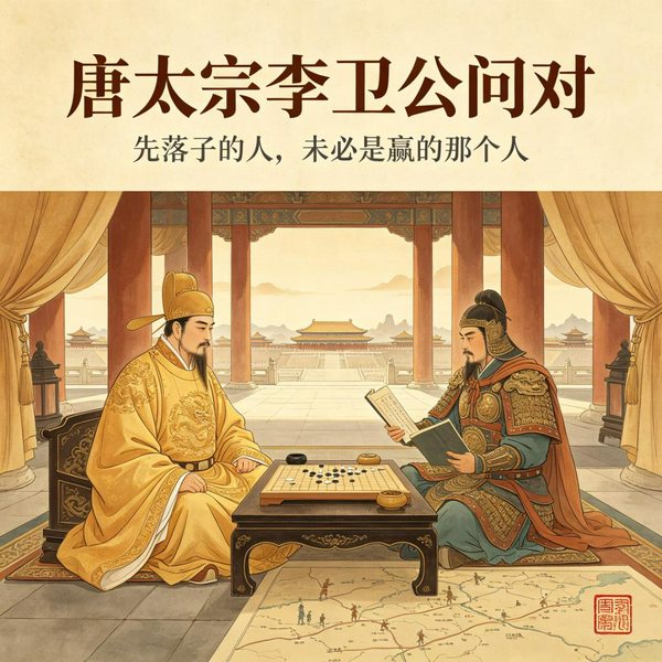 唐太宗李卫公问对:先落子未必先赢|百场君臣对谈