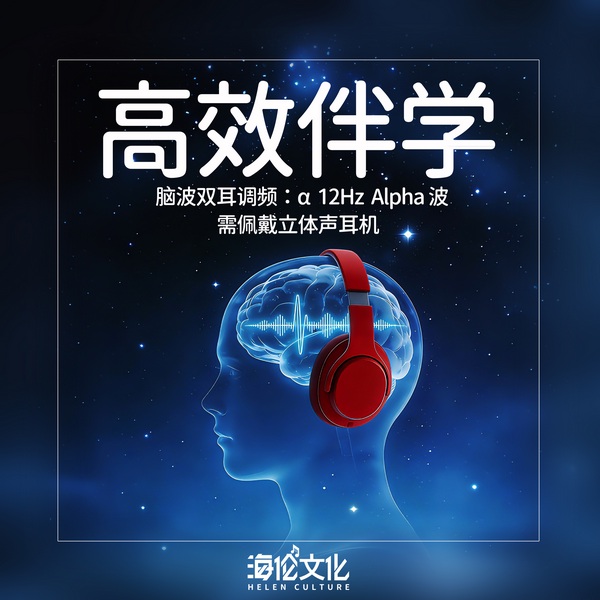 高效伴学|脑波双耳调频12Hz