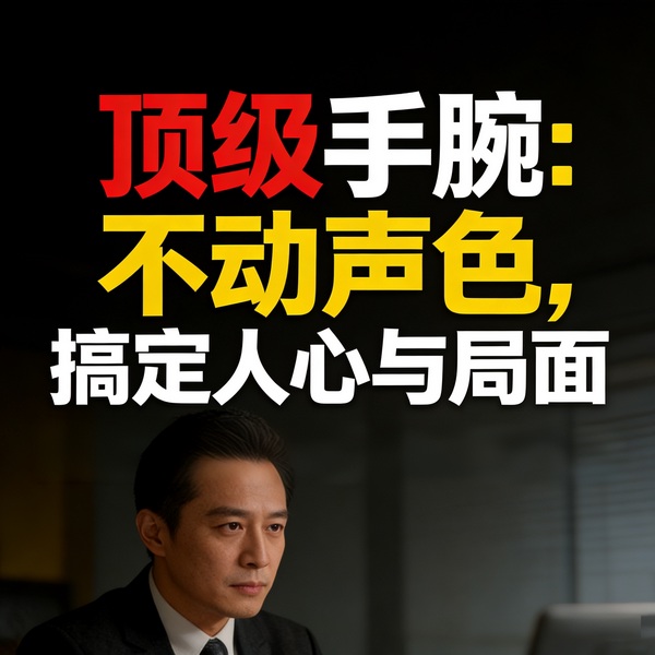 顶级手腕：不动声色，搞定人心与局面