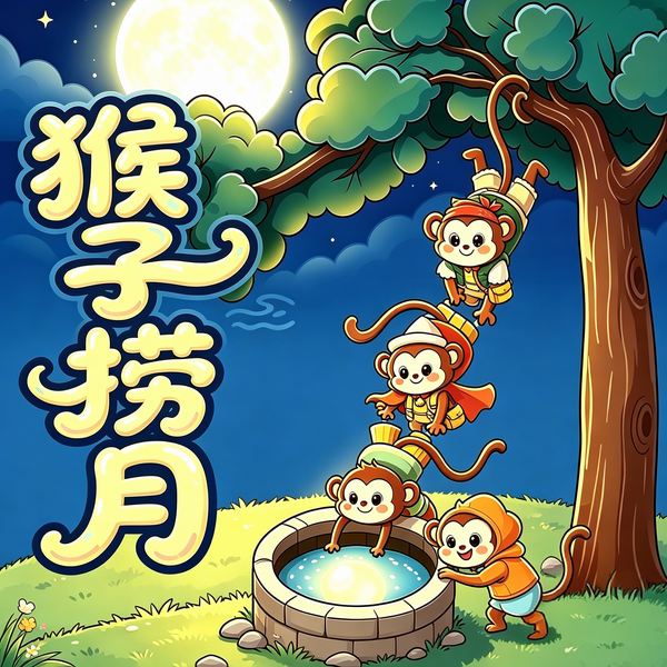 猴子捞月|儿童故事|寓言故事