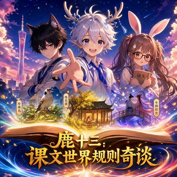 课文世界规则怪谈|鹿十三：|6-14岁|爆笑上学记|穿越奇幻校园脑洞