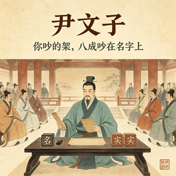 尹文子|精讲:你吵的架,八成吵在概念上|名实之辨