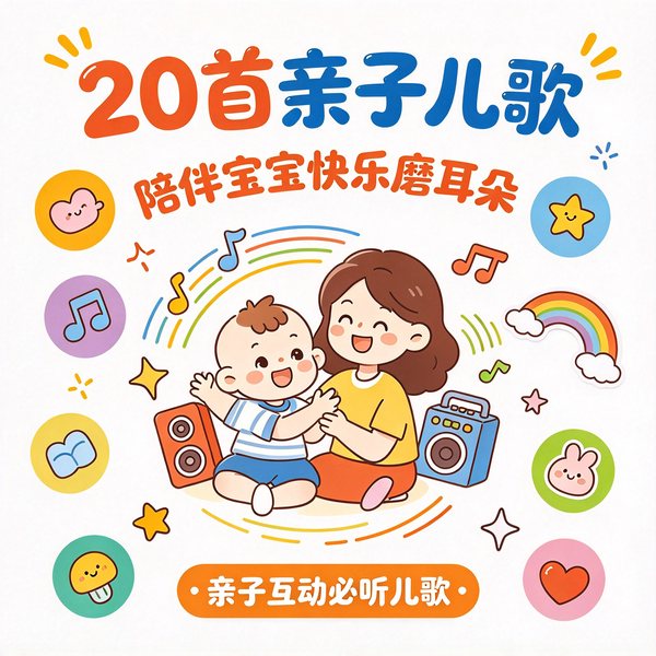 20首亲子儿歌|陪伴宝宝快乐磨耳朵|亲子互动必听儿歌