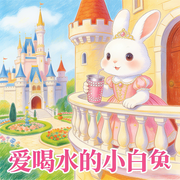 儿童睡前好故事|爱喝水的小白兔-佚名-秋舒有声