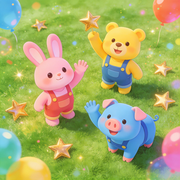 童话故事：启蒙乐园-儿童故事：《童话故事：启蒙乐园》发行公司：后盾科技-开心熊和快乐虎