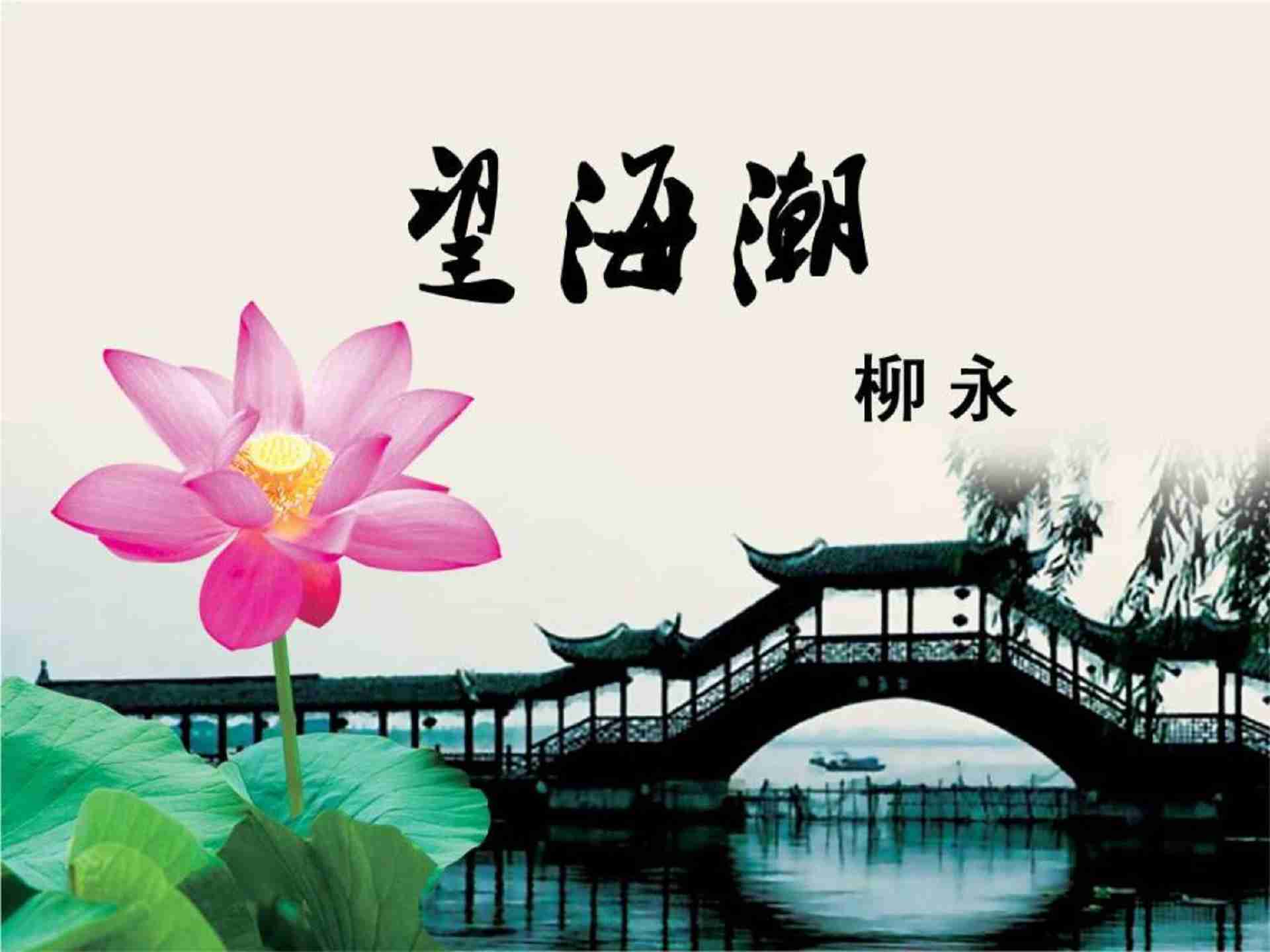 《	望海潮&middot;东南形胜	》镇中张志新朗读--镇中张志新-佚名