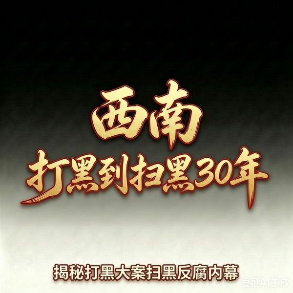 西南打黑到扫黑30年