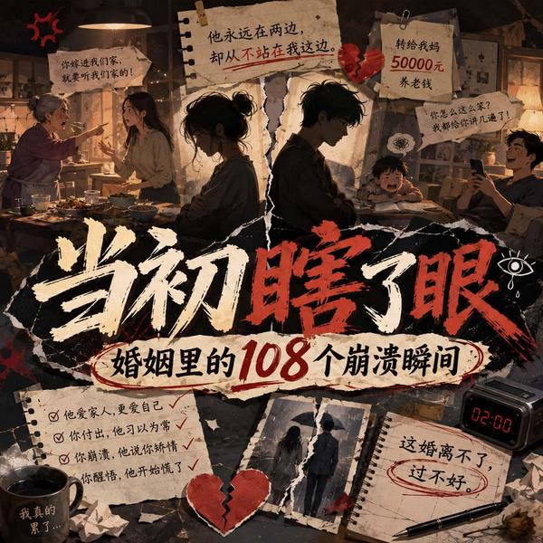 当初瞎了眼：婚姻里的108个崩溃瞬间