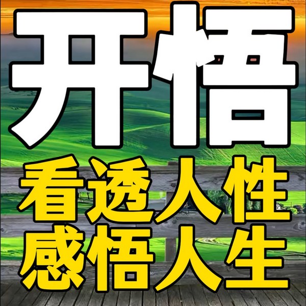 开悟：看透人性，感悟人生